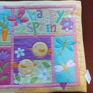 Blossom&Blooms placemats Set of 2 napkins New with tags Happy Spring Embroidered